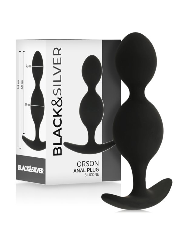 BLACKSILVER ORSON PLUG SILICONA 2 ONDAS ANALES 9 CM