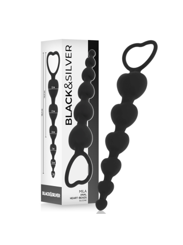 BLACKSILVER MILA CADENA ANAL DE CORAZONES 18 CM