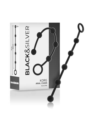 BLACKSILVER KORG ROSARIO ANAL INICIACION SILICONA 21 CM