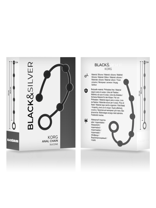 BLACKSILVER KORG ROSARIO ANAL INICIACION SILICONA 21 CM