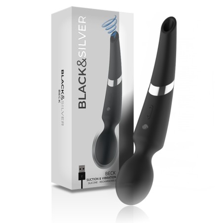 BLACKSILVER BECK WAND Y SUCCIONADOR 2 EN 1 SILICONA