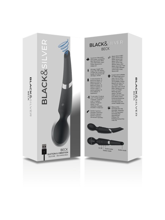 BLACKSILVER BECK WAND Y SUCCIONADOR 2 EN 1 SILICONA