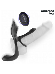 ADDICTED TOYS ANILLO DOBLE PARA EL PENE CON ESTIMULADOR DE CLITORIS