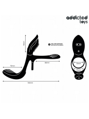ADDICTED TOYS ANILLO DOBLE PARA EL PENE CON ESTIMULADOR DE CLITORIS