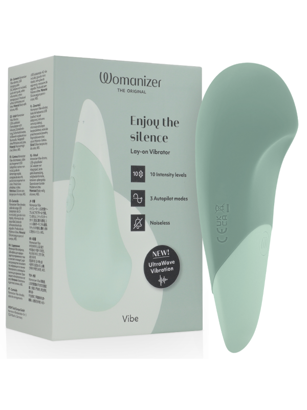 WOMANIZER VIBE VIBRADOR LAY ON SILENCIOSO VERDE CLARO