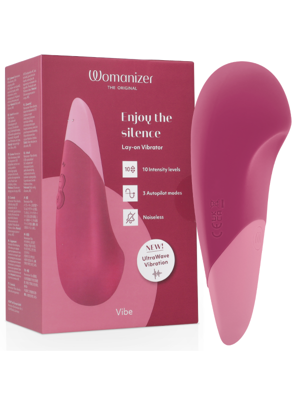 WOMANIZER VIBE VIBRADOR LAY ON SILENCIOSO ROSA OSCURO