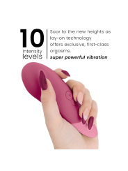 WOMANIZER VIBE VIBRADOR LAY ON SILENCIOSO ROSA OSCURO