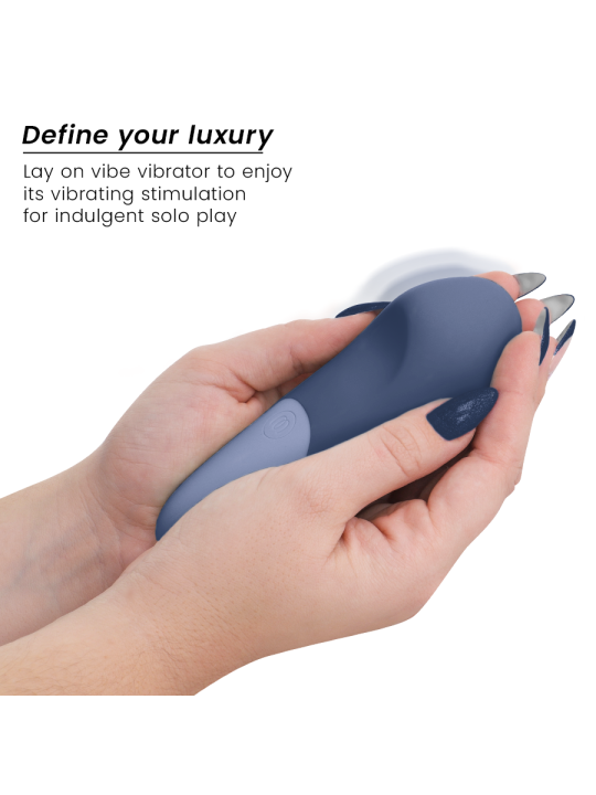WOMANIZER VIBE VIBRADOR LAY ON SILENCIOSO AZUL OSCURO