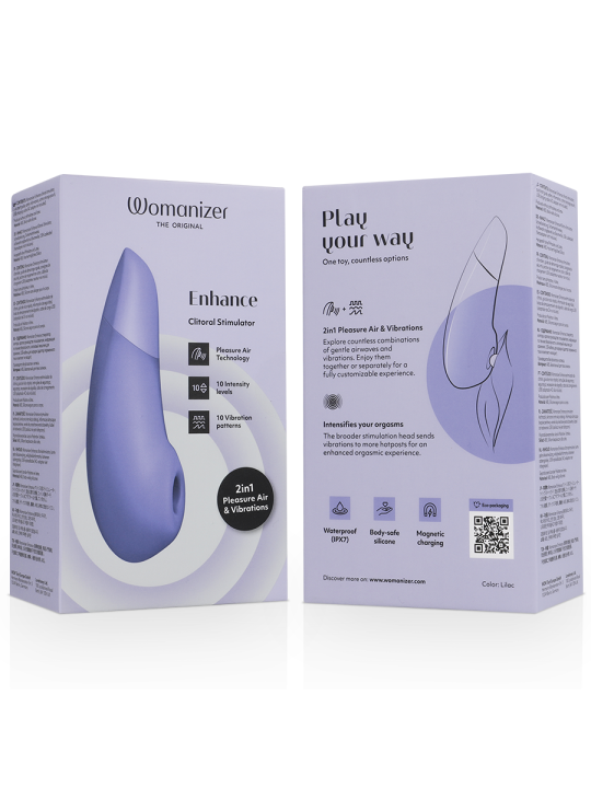 WOMANIZER ENHANCE ESTIMULADOR DE CLITORIS LILA
