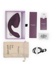 WOMANIZER DUO NEXT ESTIMULADOR VIBRADOR DUAL CLITORIS PUNTOG MORADO