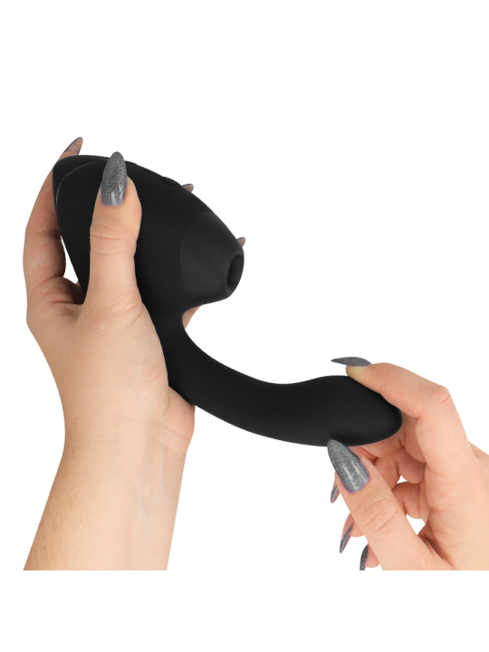 WOMANIZER DUO NEXT ESTIMULADOR VIBRADOR DUAL CLITORIS PUNTOG NEGRO