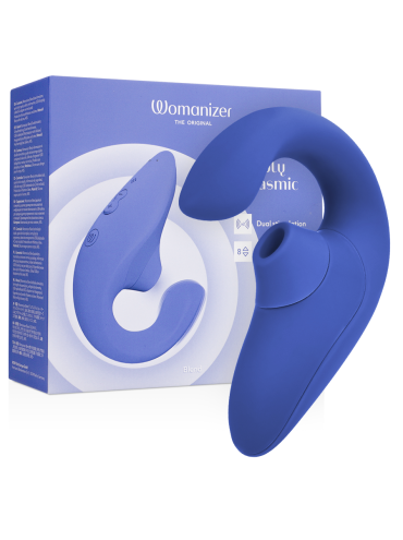WOMANIZER BLEND ESTIMULADOR VIBRADOR RABBIT AZUL
