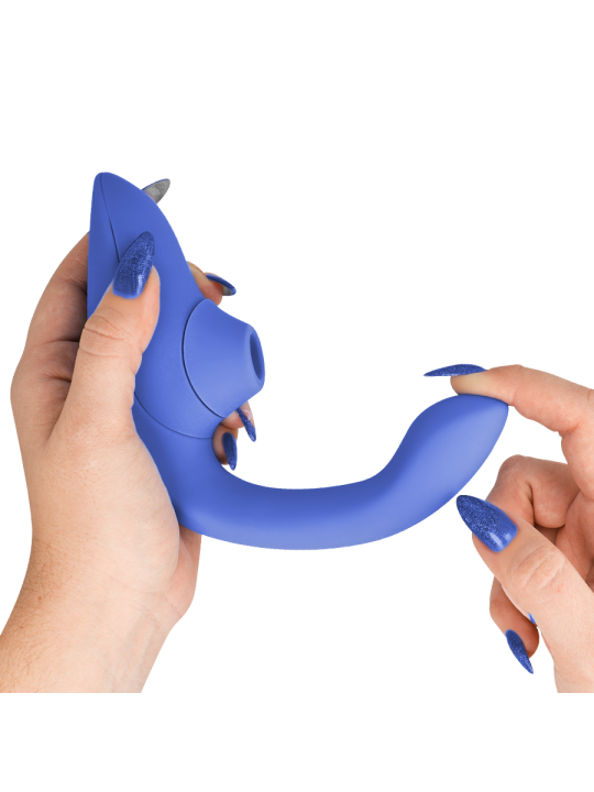 WOMANIZER BLEND ESTIMULADOR VIBRADOR RABBIT AZUL