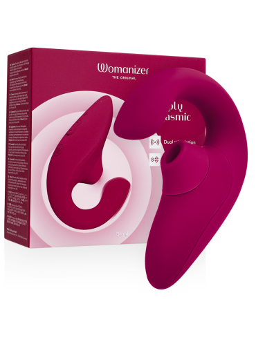WOMANIZER BLEND ESTIMULADOR VIBRADOR RABBIT FUCSIA