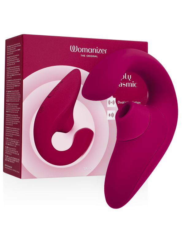 WOMANIZER BLEND ESTIMULADOR VIBRADOR RABBIT FUCSIA