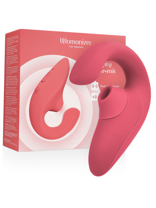 WOMANIZER BLEND ESTIMULADOR VIBRADOR RABBIT ROSA
