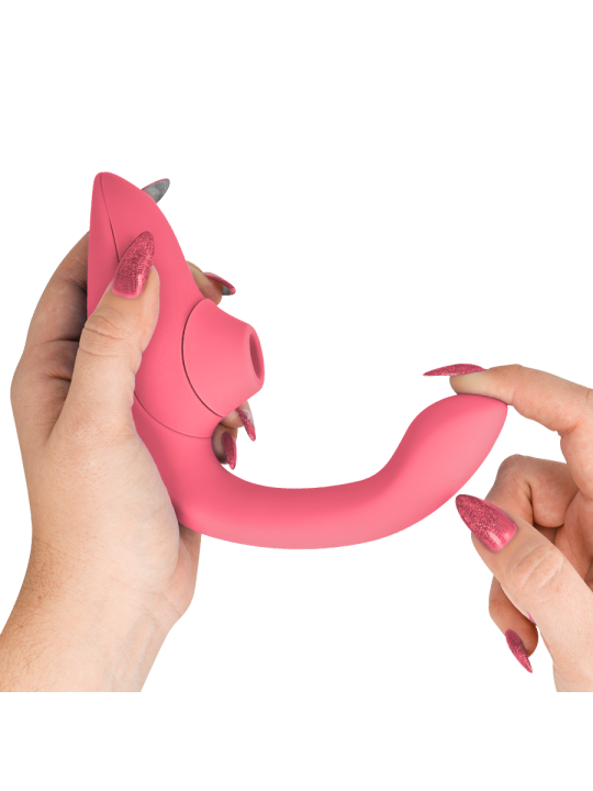 WOMANIZER BLEND ESTIMULADOR VIBRADOR RABBIT ROSA