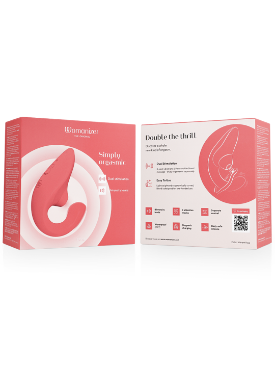 WOMANIZER BLEND ESTIMULADOR VIBRADOR RABBIT ROSA