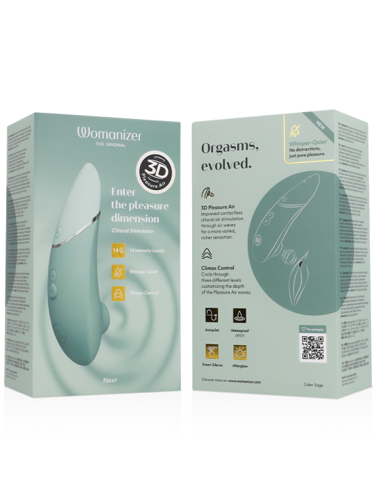 WOMANIZER NEXT ESTIMULADOR DE CLITORIS VERDE CLARO