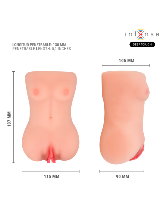 INTENSE DEEP TOUCH CATHERINE MASTURBADOR CON VOZ VIBRADOR SUCCION