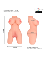 INTENSE DEEP TOUCH JESSE TORSO MASTURBADOR MULTIPOSICION DOBLE VAGINA ANO