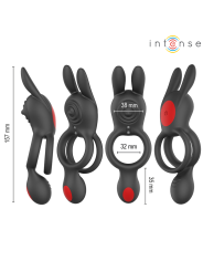 INTENSE QUINN ANILLO DOBLE CON VIBRACION CON CONTROL REMOTO