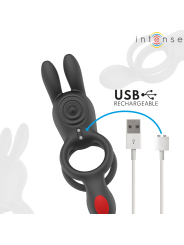 INTENSE QUINN ANILLO DOBLE CON VIBRACION CON CONTROL REMOTO