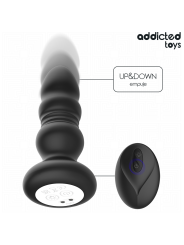 ADDICTED TOYS PLUG ANAL VIBRADOR THRUSTING Y LUZ LED CONTROL REMOTO
