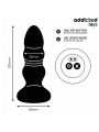 ADDICTED TOYS PLUG ANAL VIBRADOR THRUSTING Y LUZ LED CONTROL REMOTO