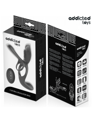 ADDICTED TOYS ANILLO DOBLE PARA EL PENE CON ESTIMULADOR DE CLITORIS