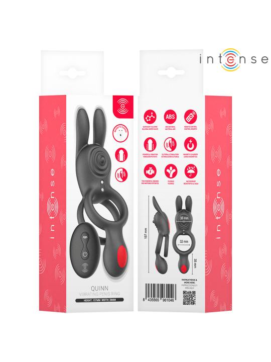 INTENSE QUINN ANILLO DOBLE CON VIBRACION CONTROL REMOTO