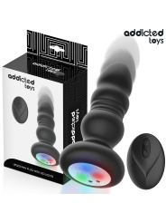 ADDICTED TOYS PLUG ANAL VIBRADOR THRUSTING Y LUZ LED CONTROL REMOTO