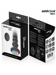 ADDICTED TOYS PLUG ANAL VIBRADOR THRUSTING Y LUZ LED CONTROL REMOTO