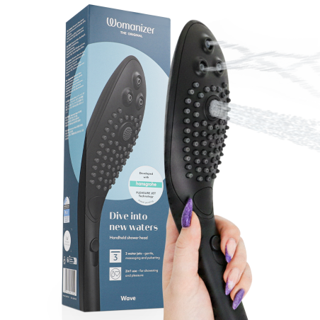 WOMANIZER WAVE CABEZAL DE DUCHA ESTIMULADOR DE CLITORIS NEGRO