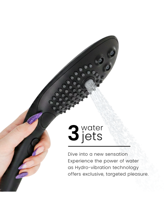 WOMANIZER WAVE CABEZAL DE DUCHA ESTIMULADOR DE CLITORIS NEGRO