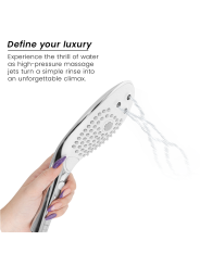 WOMANIZER WAVE CABEZAL DE DUCHA ESTIMULADOR DE CLITORIS PLATEADO