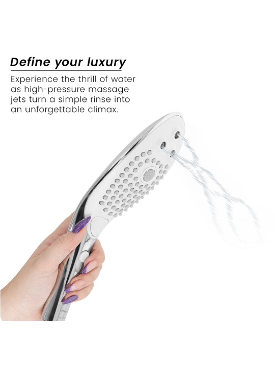 WOMANIZER WAVE CABEZAL DE DUCHA ESTIMULADOR DE CLITORIS PLATEADO