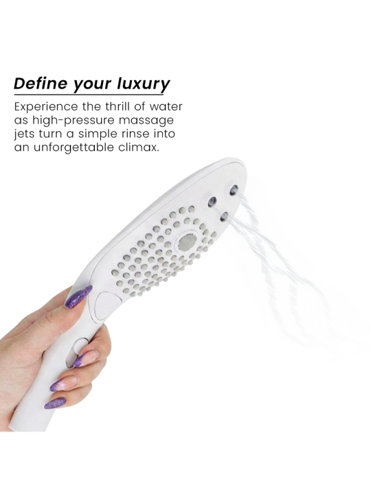 WOMANIZER WAVE CABEZAL DE DUCHA ESTIMULADOR DE CLITORIS BLANCO