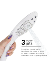 WOMANIZER WAVE CABEZAL DE DUCHA ESTIMULADOR DE CLITORIS BLANCO