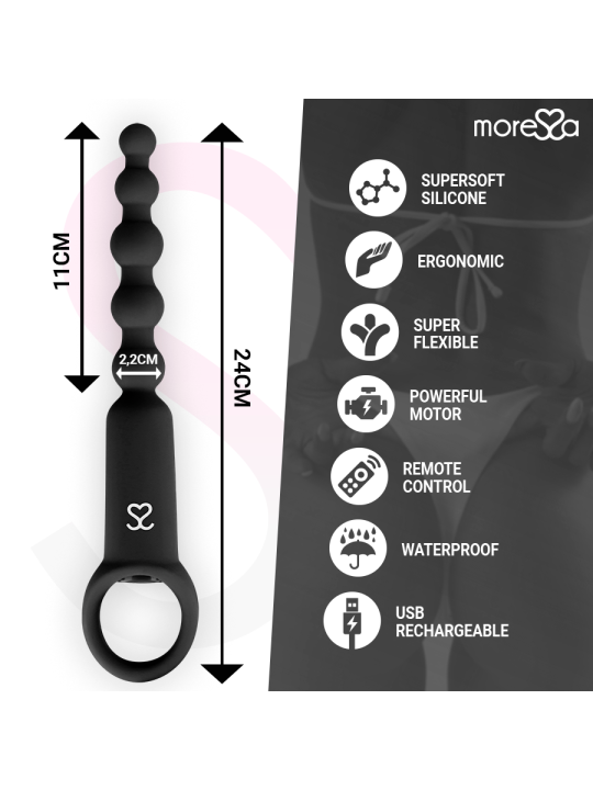 MORESSA RONIE POTENTE ROSARIO ANAL CONTROL REMOTO NEGRO