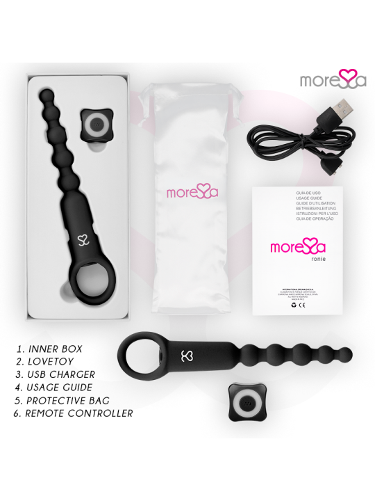 MORESSA RONIE POTENTE ROSARIO ANAL CONTROL REMOTO NEGRO