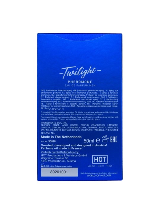 HOT TWILIGHT PERFUME CON FEROMONAS HOMBRE 50 ML