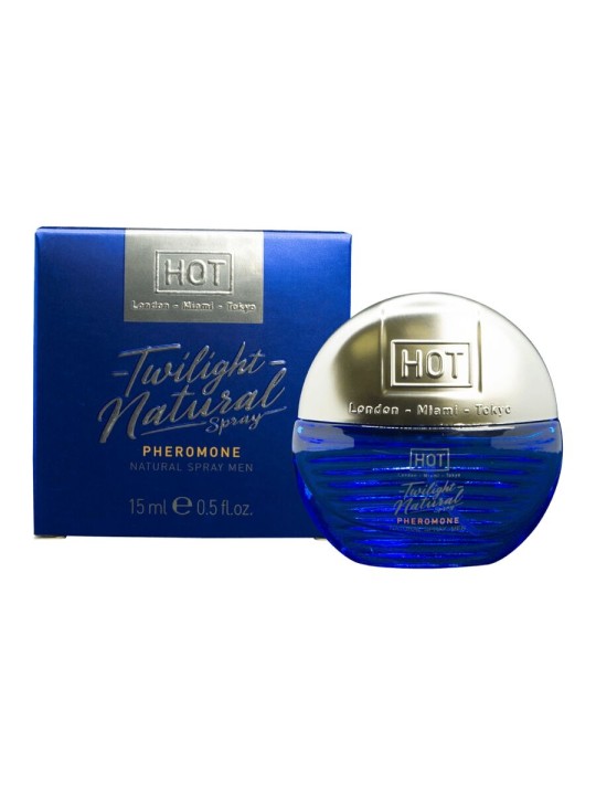 HOT TWILIGHT NATURAL CON FEROMONAS HOMBRE 15 ML