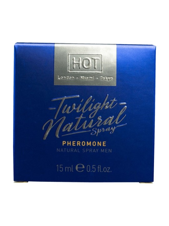 HOT TWILIGHT NATURAL CON FEROMONAS HOMBRE 15 ML