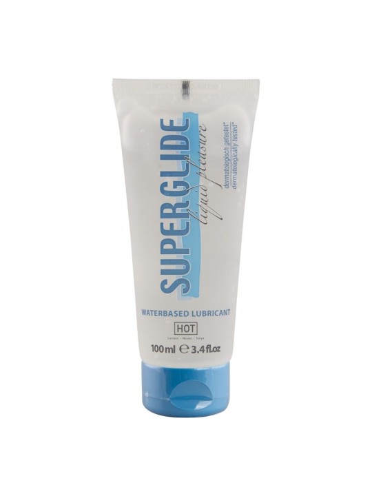 HOT SUPERGLIDE LIQUID PLEASURE LUBRICANTE BASE AGUA 100 ML