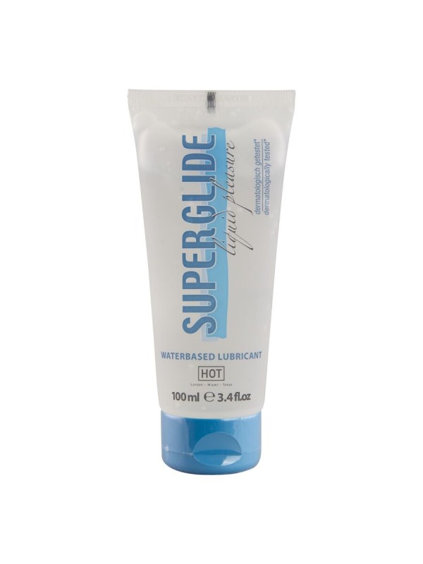 HOT SUPERGLIDE LIQUID PLEASURE LUBRICANTE BASE AGUA 100 ML