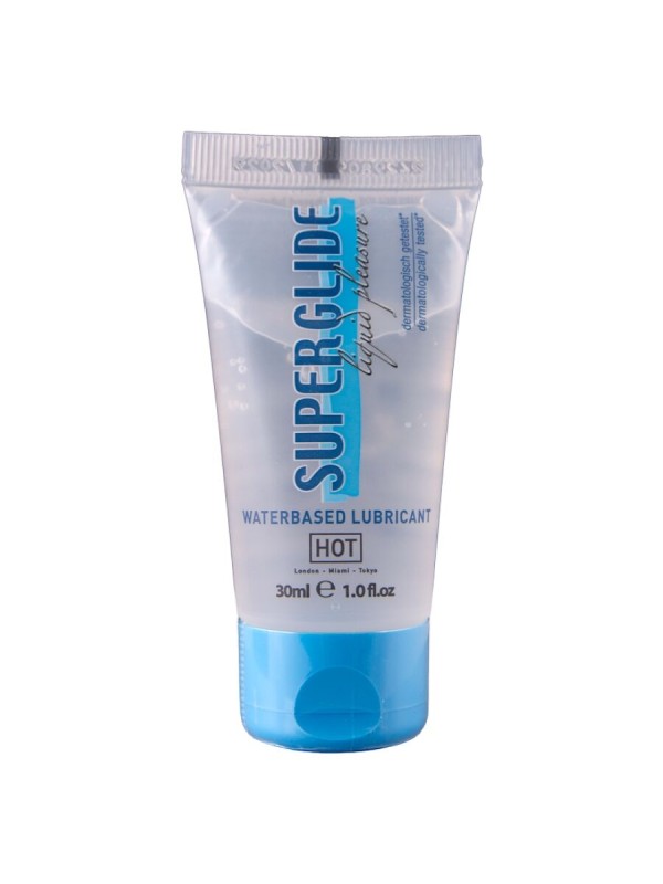 HOT SUPERGLIDE LIQUID PLEASURE LUBRICANTE BASE AGUA 30 ML
