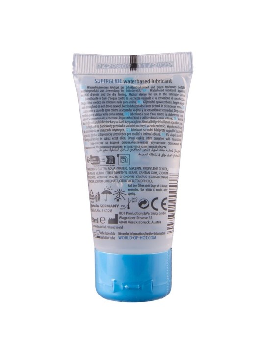 HOT SUPERGLIDE LIQUID PLEASURE LUBRICANTE BASE AGUA 30 ML