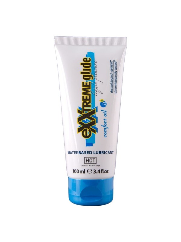 HOT EXXTREME GLIDE LUBRICANTE BASE AGUA ACEITE CONFORT A 100 ML