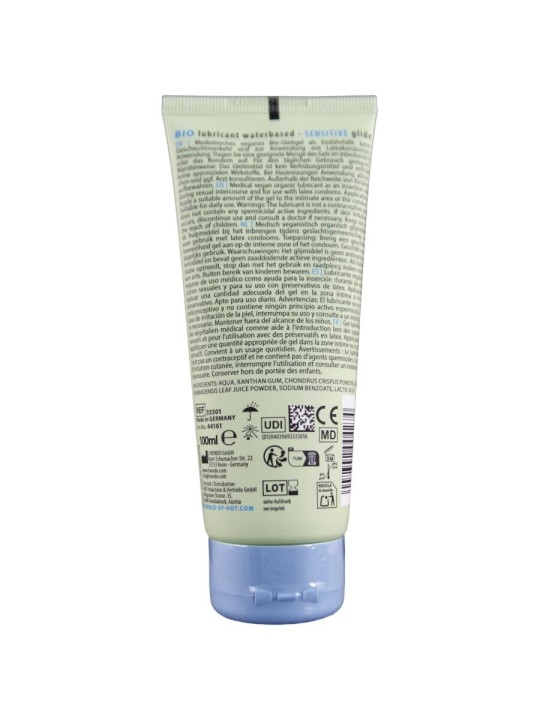 HOT BIO LUBRICANT LUBRICANTE BIO BASE AGUA SENSIBLE 100 ML